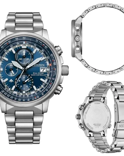 Citizen Crono Pilot Acciaio AT8300-58L Radiocontrollato
