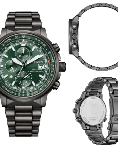 Citizen Crono Pilot Acciaio AT8304-57W Radiocontrollato