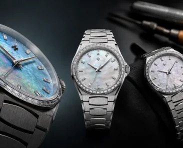 Venezianico Arsenale Moissanite con moissaniti baguette incastonate nella lunetta e nel bracciale integrato