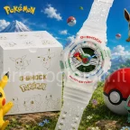 Orologio Casio G-Shock Pokémon GA-110PKM con lancette Pikachu e quadrante ispirato alla Poké Ball