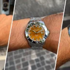 Orologio Venezianico Nereide Tigris con quadrante in Occhio di Tigre naturale e bracciale Sansovino